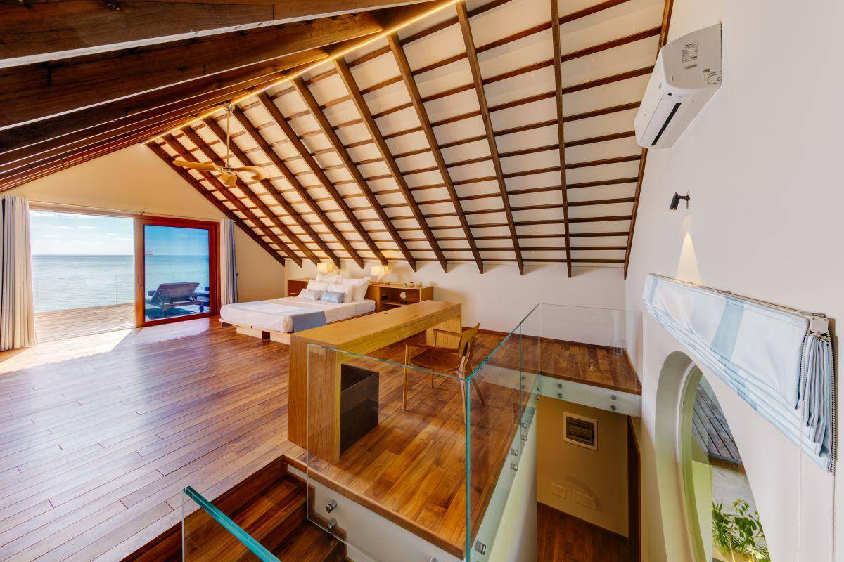 Cinnamon Velifushi Maldives, Malediven, Superior Beach Loft, Schlafzimmer im 1. Stock