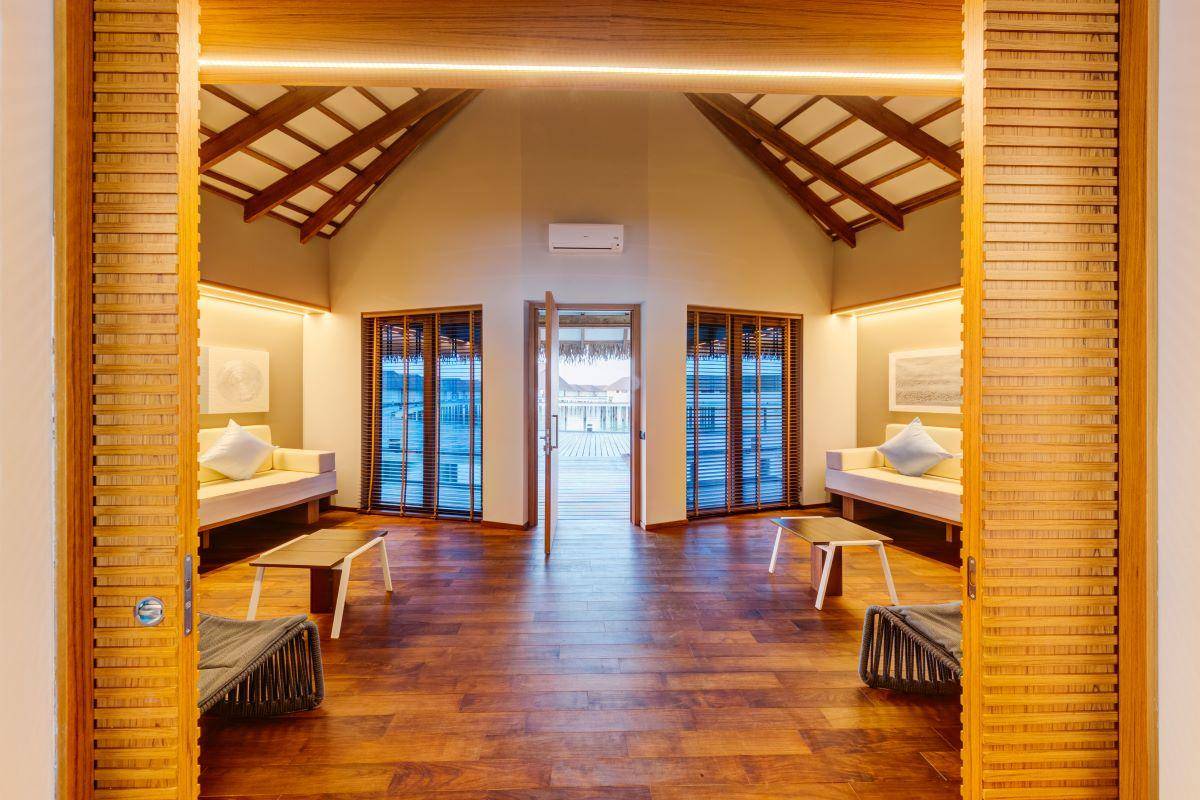 Cinnamon Velifushi Maldives, Malediven, Water Suite with Pool, Wohnbereich