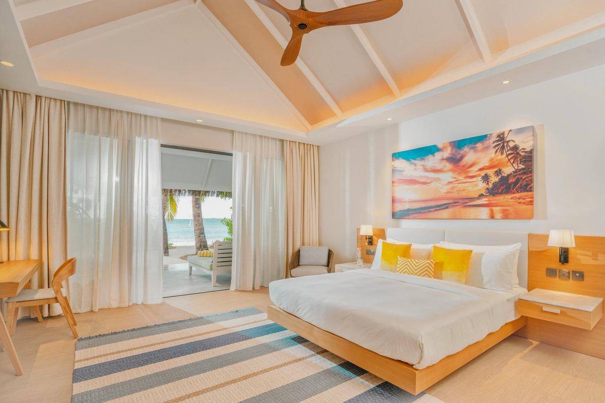 Nova Maldives, Malediven, Beach Villa, Schlafen