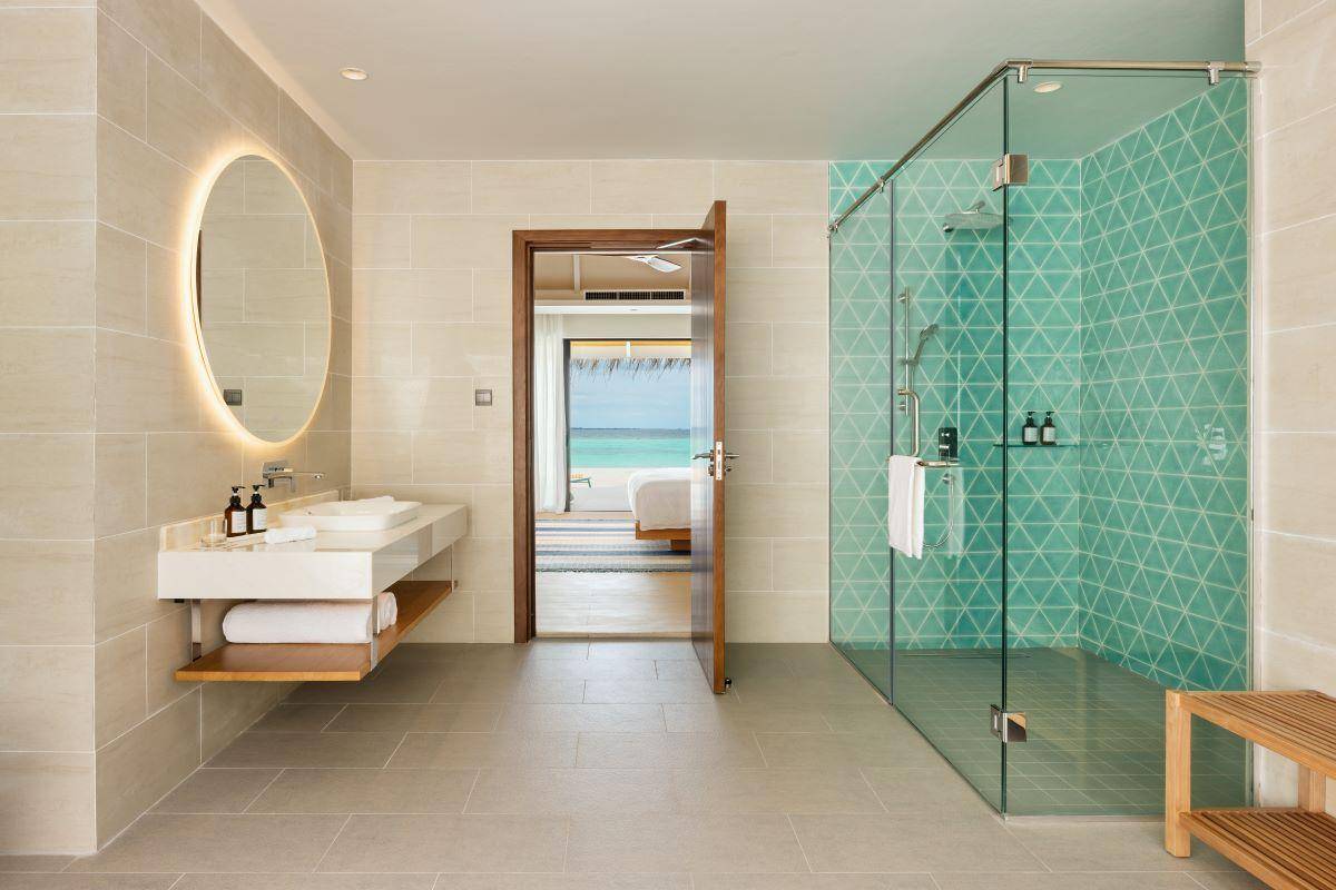 Nova Maldives, Malediven, 2 Bedroom Beach Residence with Private Pool, Badezimmer