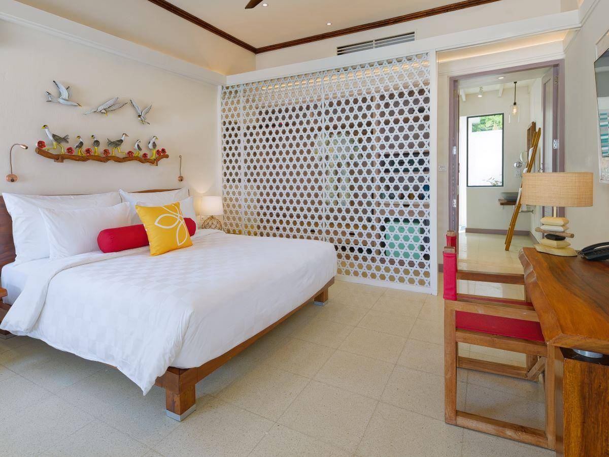 OBLU NATURE Helengeli by SENTIDO, Malediven, Deluxe Beach Villa, Schlafzimmer