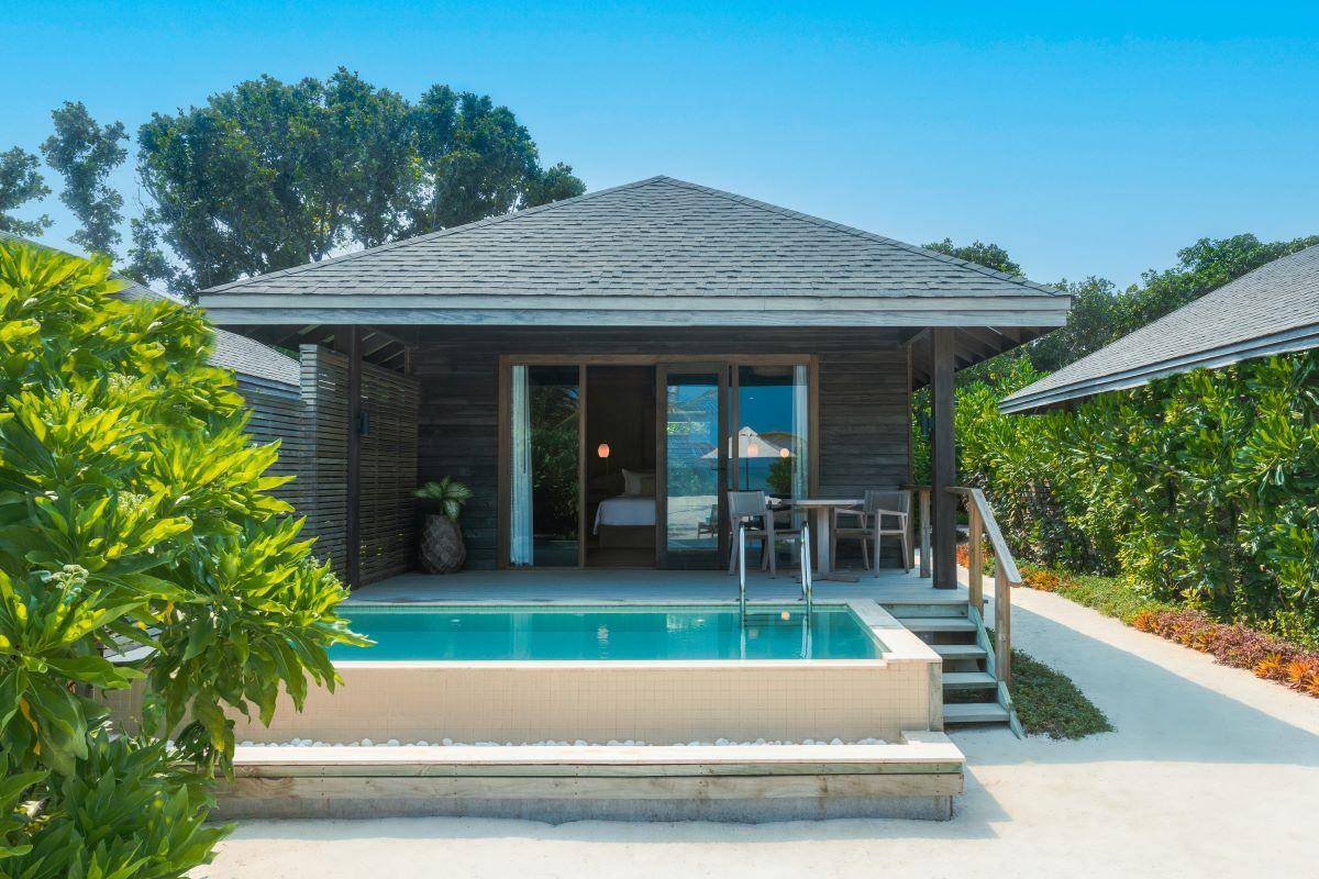 Jawakara Isalnds Maldives, Malediven, Mabin Beach Pool Villa, Außenansicht