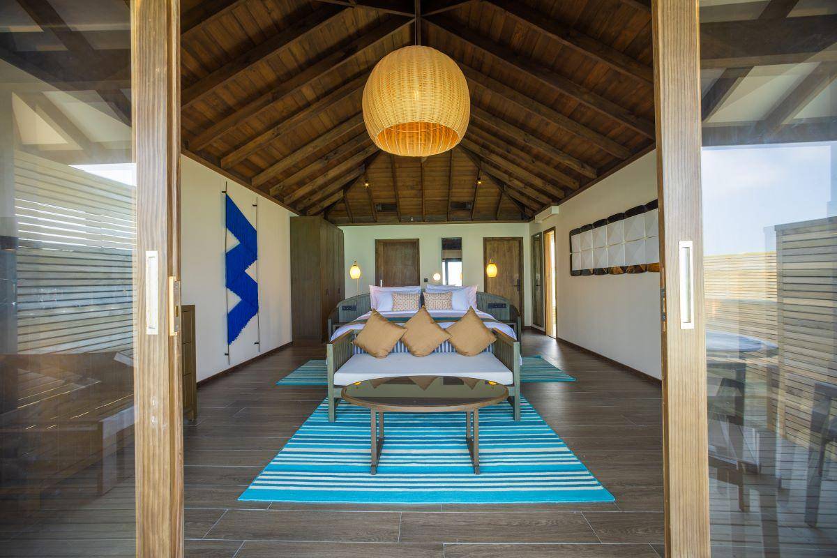 Jawakara Islands Maldives, Malediven, Dheru Water Pool Villa, Schlafen