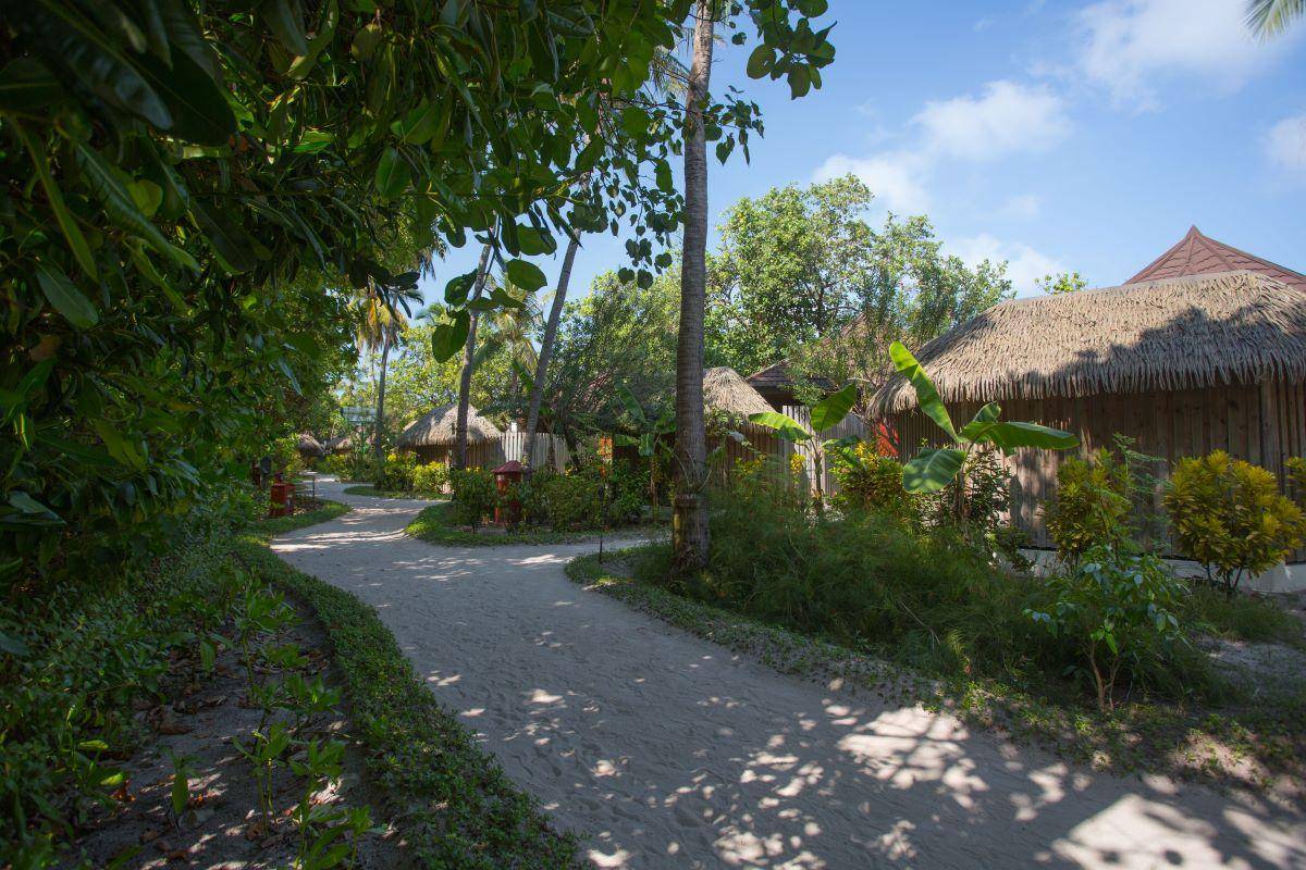 Komandoo Island Resort, Malediven, Beach Villa, Außenbereich