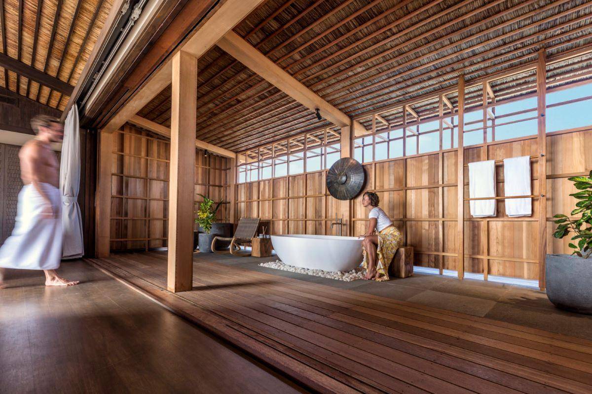 Kudadoo Maldives Private Island, Malediven, One Bedroom Residence, freistehende Badewanne