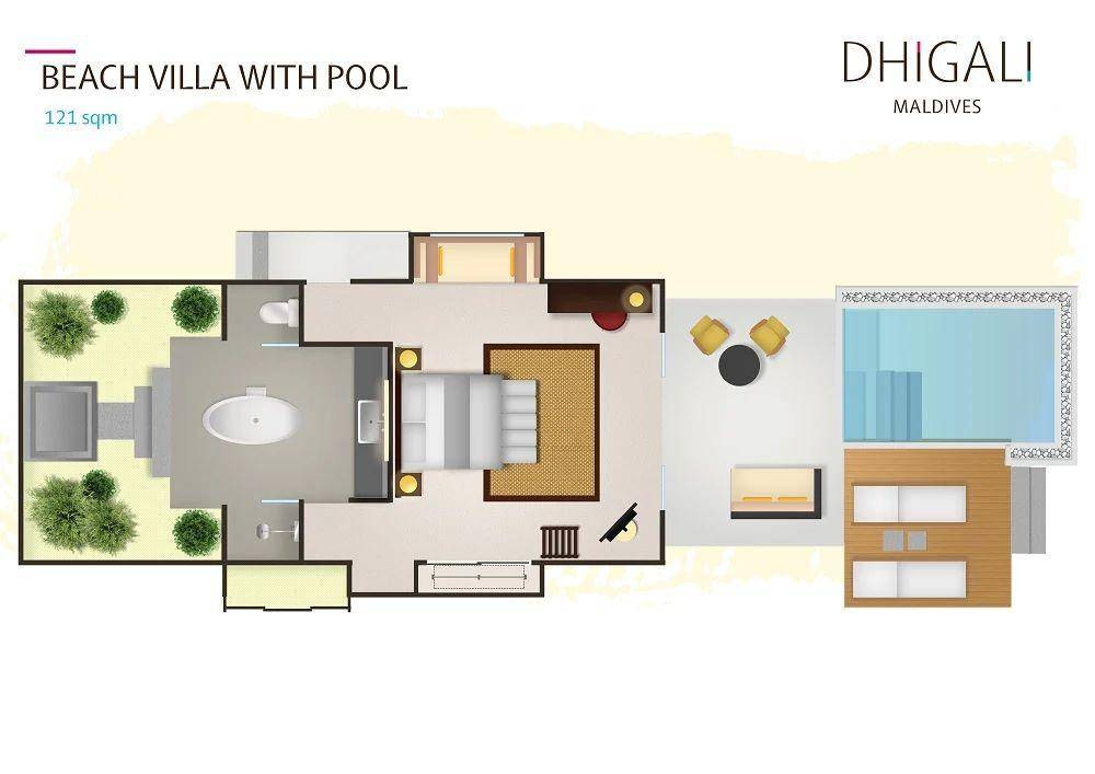 Beach Villa mit Pool