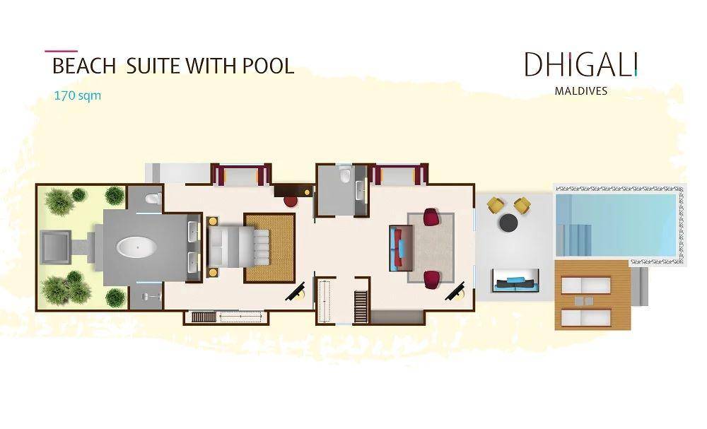 Beach Suite mit Pool