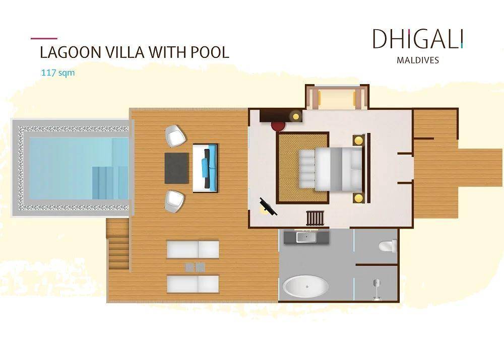 Lagoon Villa mit Pool