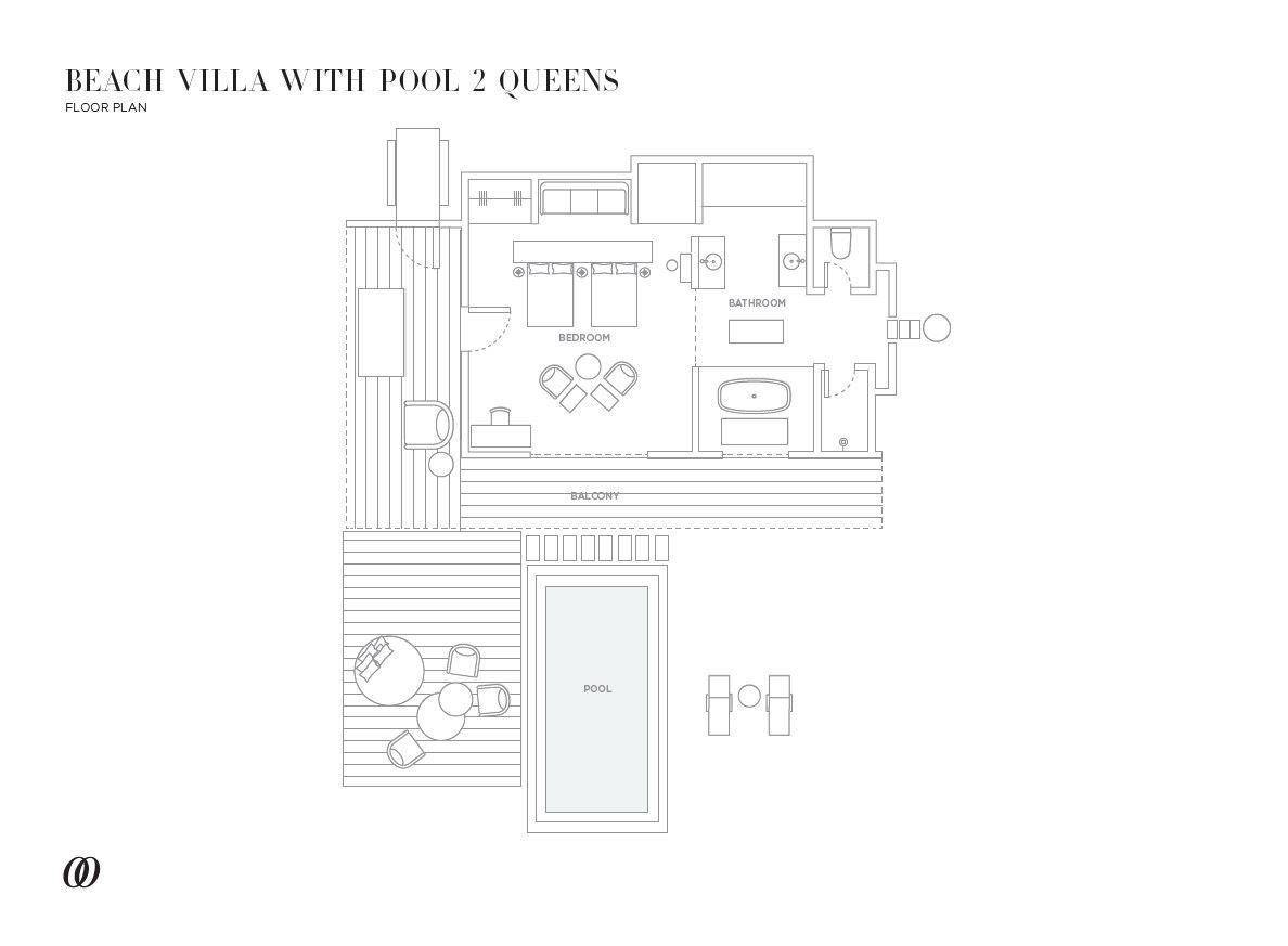 Beach Villa with Pool