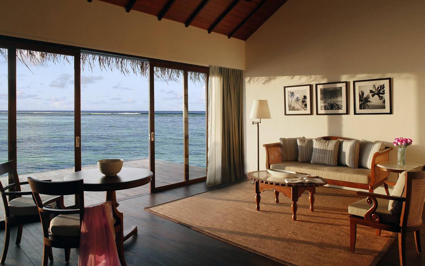 Water Pool Villa, The Residence Maldives at Falhumaafushi_living-3