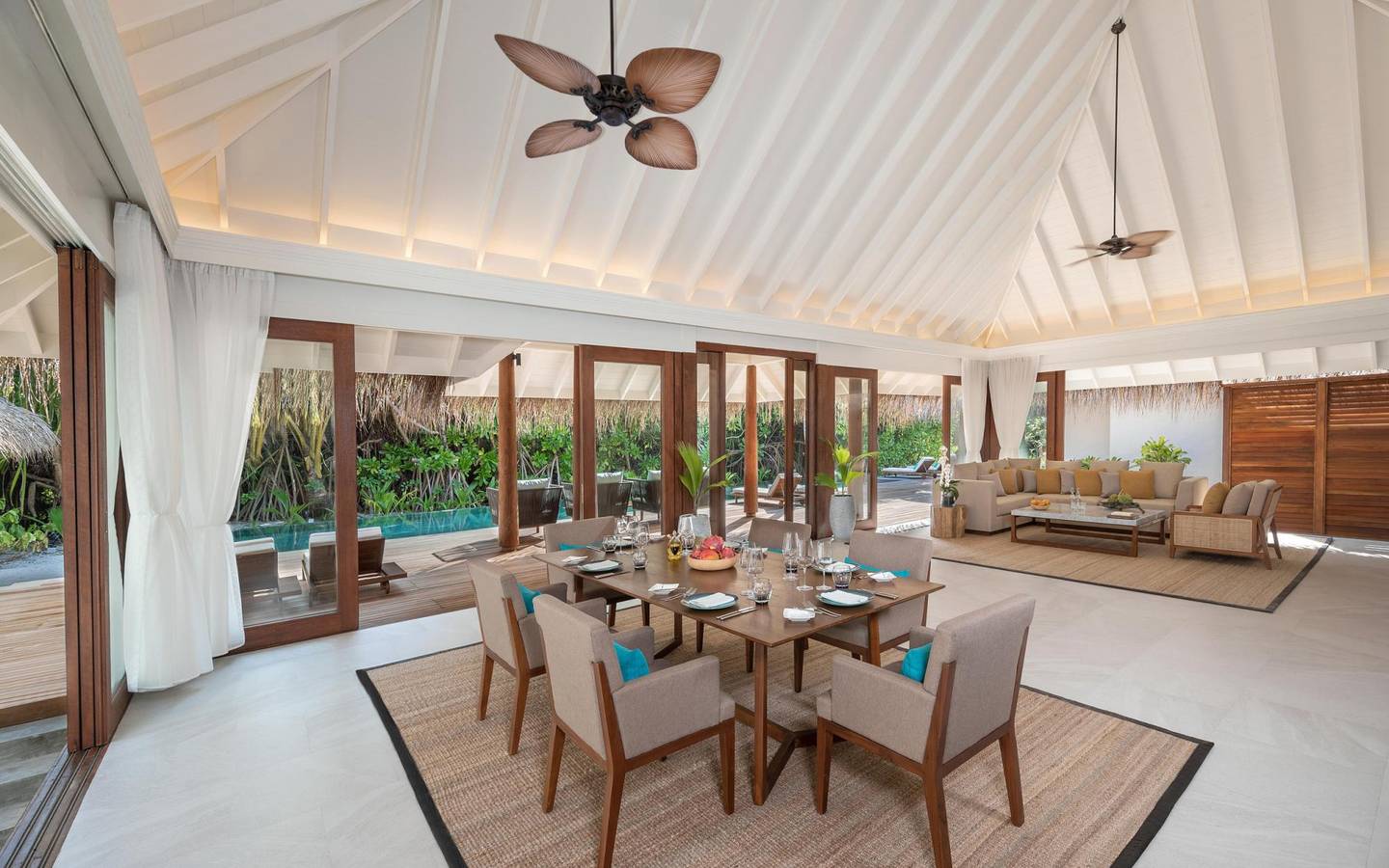 Anantara Kihavah - Exterior View Three Bedroom Beach Pool Residence wohnen 2