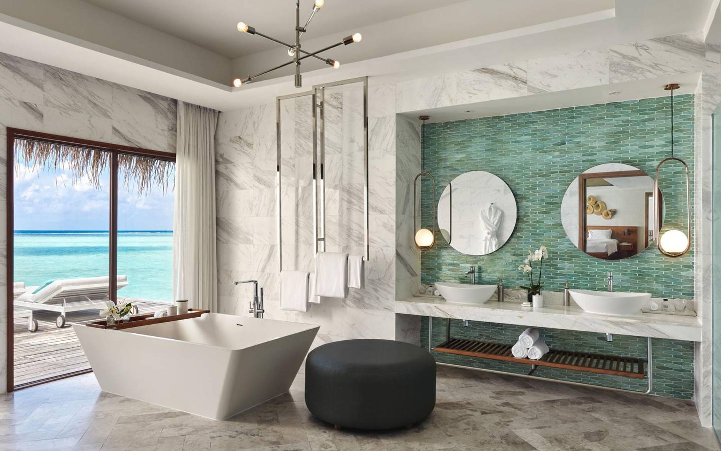 Niyama Private Islands - One Bedroom Ocean Pool Pavilion Bathroom