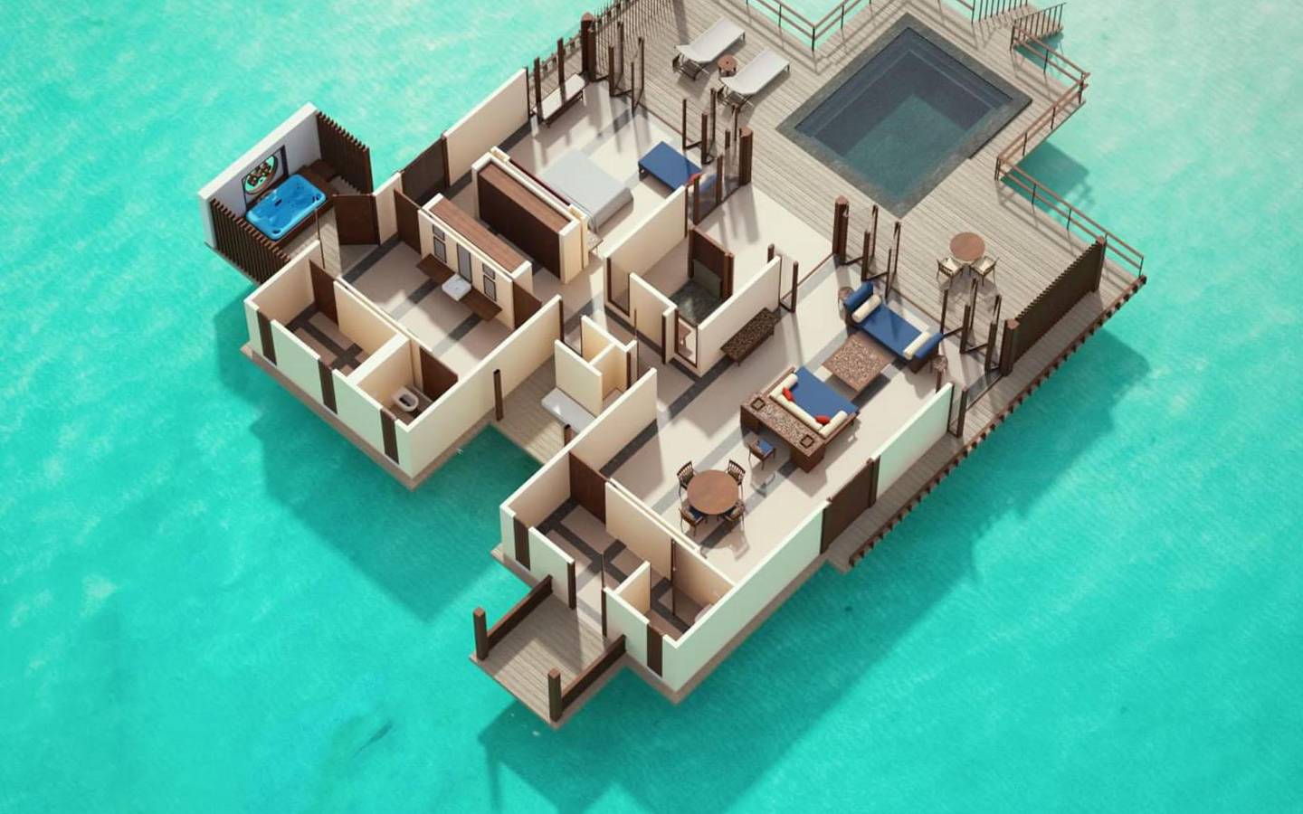 Villa_Nautica_One_Bedroom_Ocean_Suite_with_Pool_Floor_Plan_2