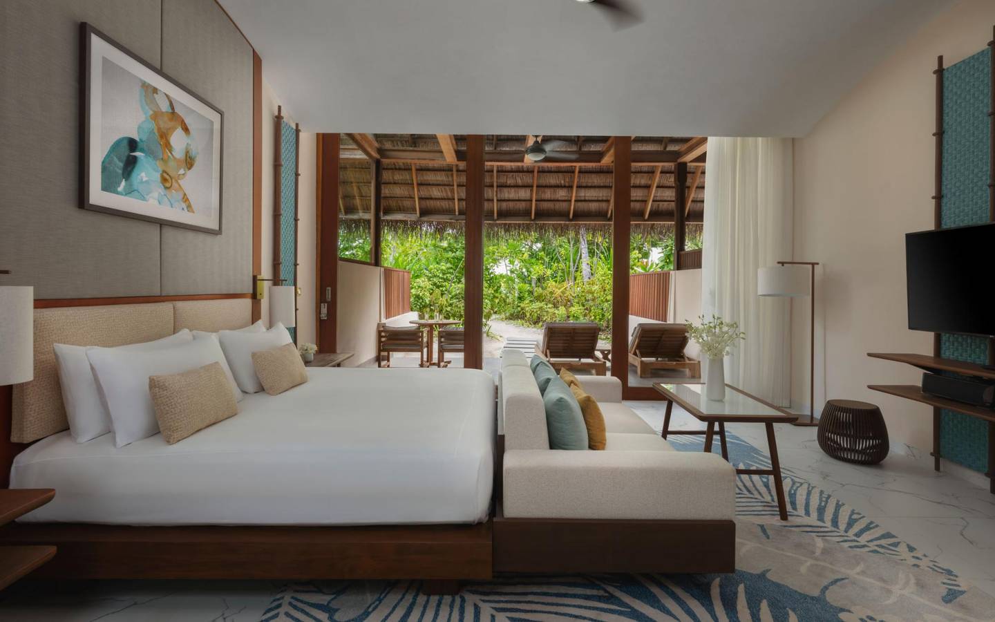 Conrad_Maldives_Rangali_Beach_Villa_Wohnen_Schlafen