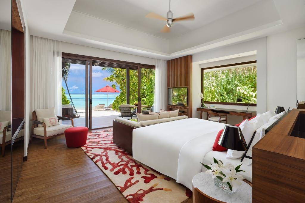 Beach Villa schlafen, Niyama Private Islands Maldives