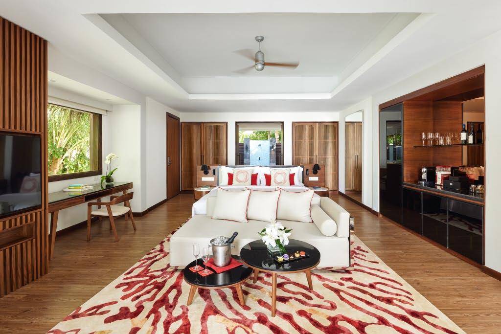 Beach Villa mit Pool Schlafen, Niyama Private Islands Maldives