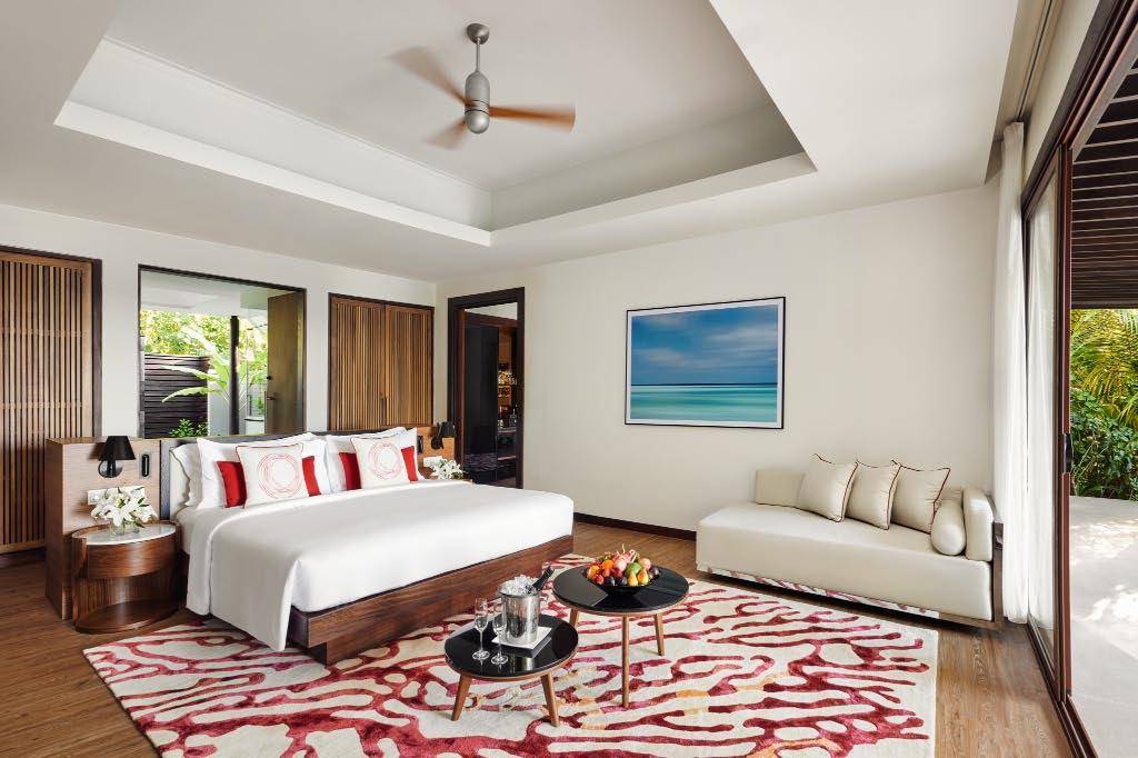 Family Beach Villa mit Pool, Schlafen, Niyama Private Islands