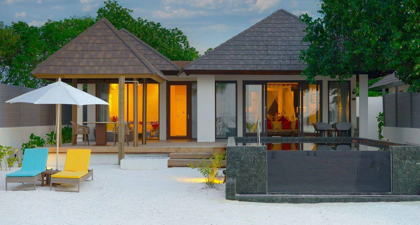 Two Bedroom Sunset Family Beach Villa with Pool
