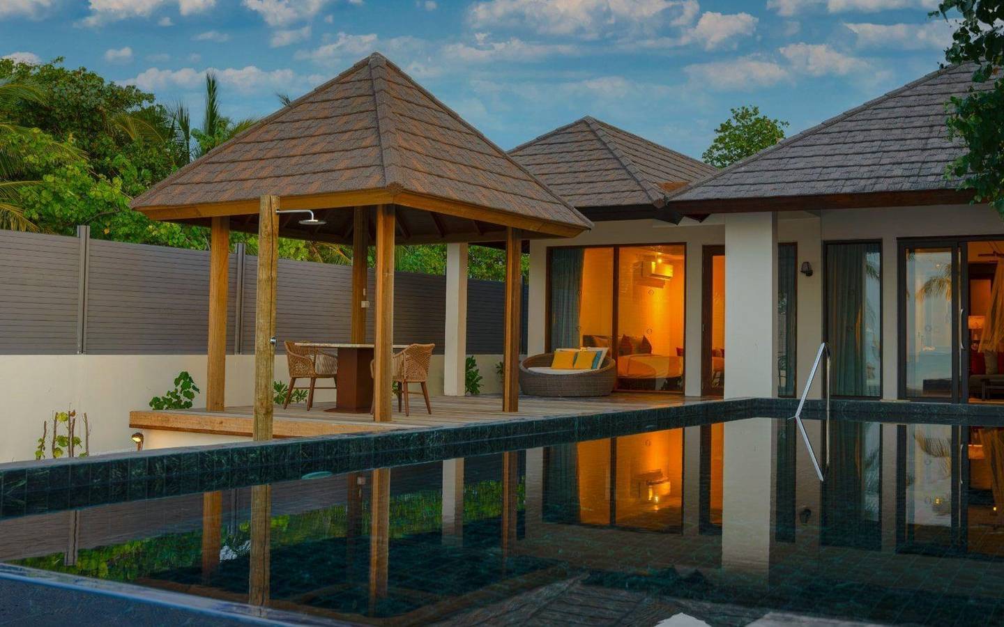 Two Bedroom Sunset Family Beach Villa with Pool
