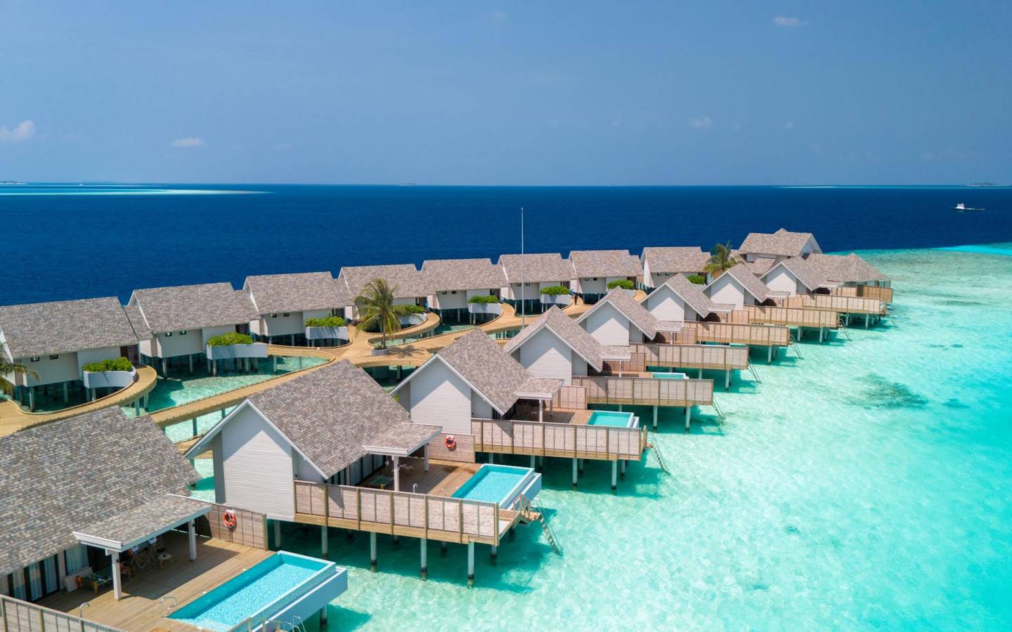 Water Pool Villa - Lagunen Blick