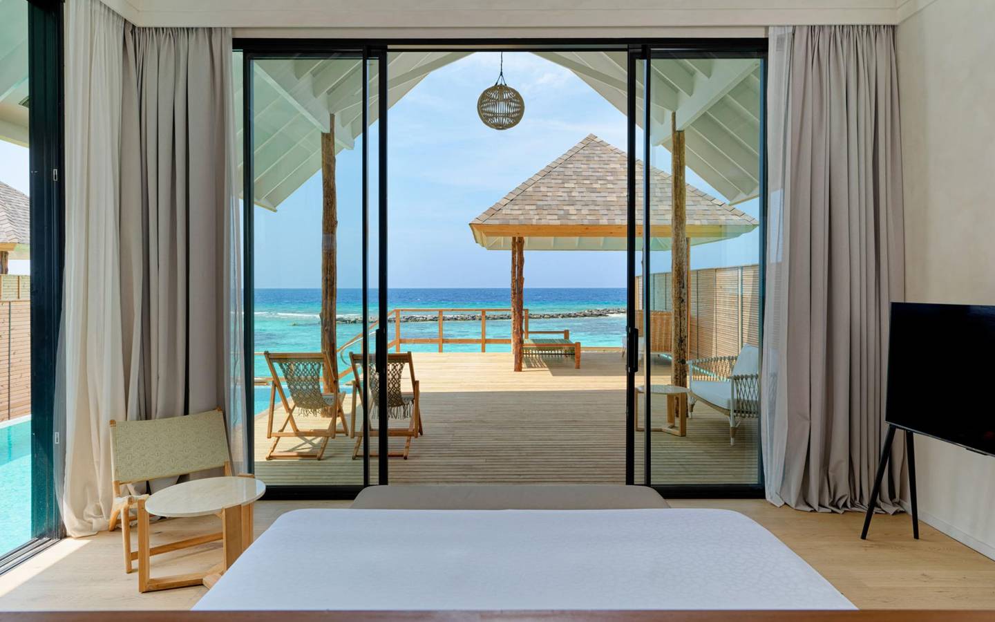 Deluxe Water Pool Villa, Lagunen Blick