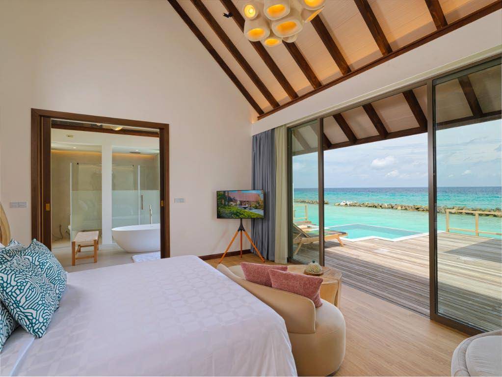 Meyyafushi Maldives - Semi-Ocean Pool Villa - schlafen, Meerblick
