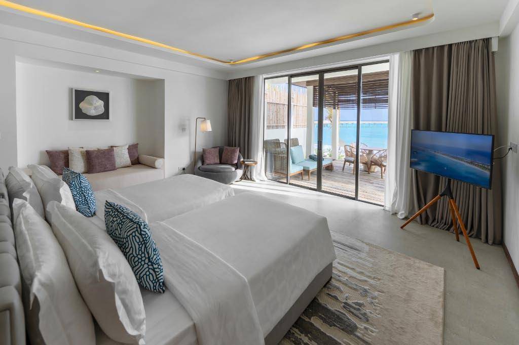 Meyyafushi Maldives - 2-bedroom Beach Pool Suite - Schlafzimmer