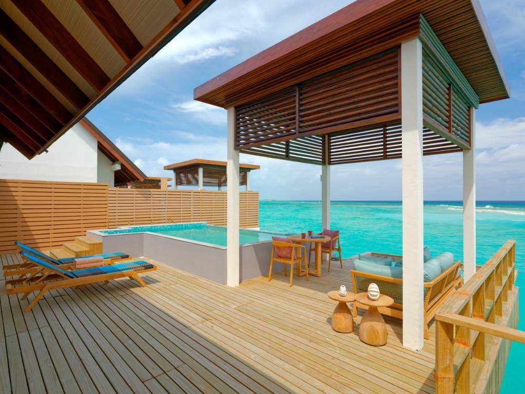 Meyyafushi Maldives - 2-bedroom Semi-Ocean Pool Villa - Sunbed