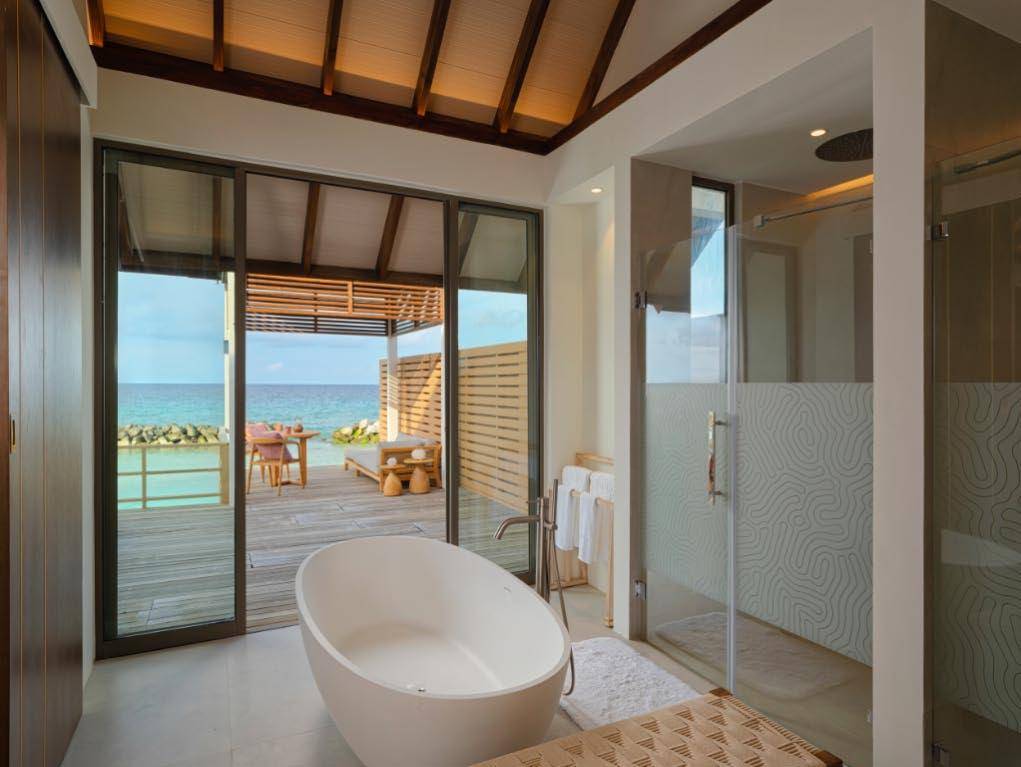 Meyyafushi Maldives - 2-bedroom Semi-Ocean Pool Villa - Badewanne