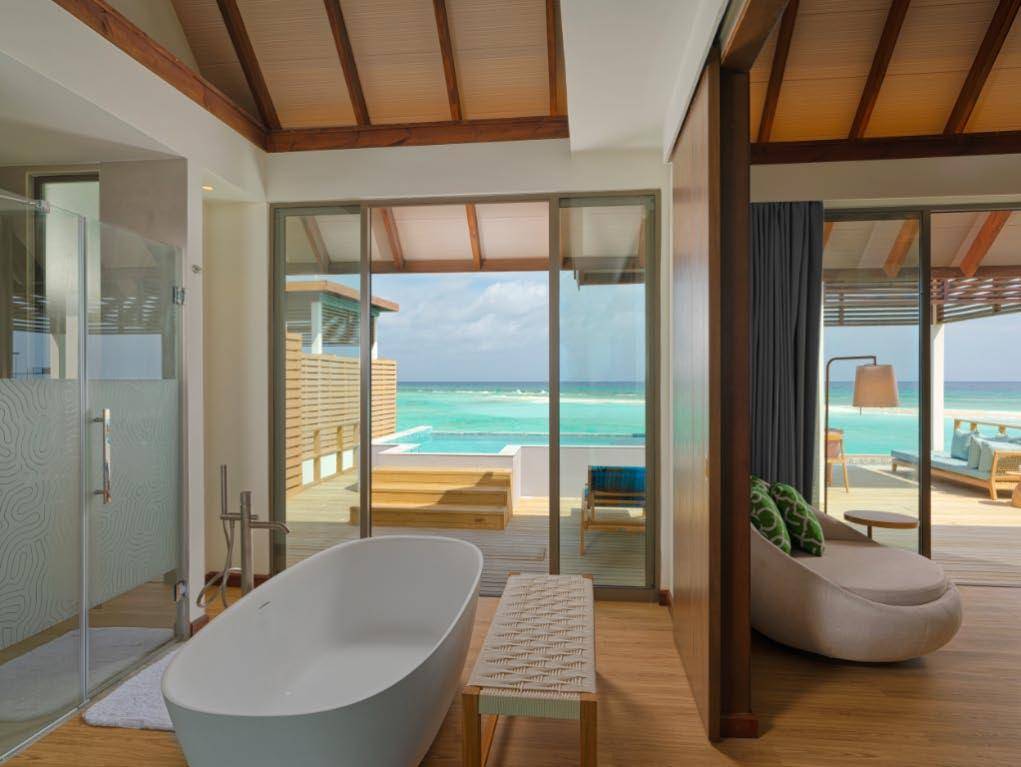 Meyyafushi Maldives - 2-bedroom Water Pool Villa with Slide badezimmer