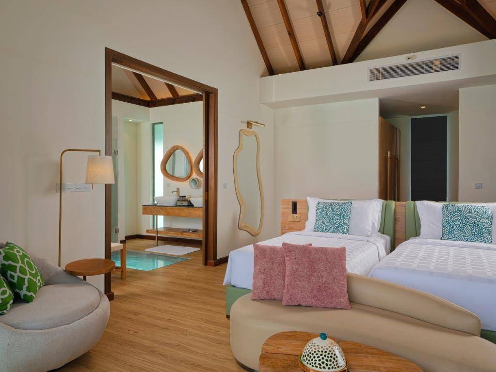 Meyyafushi Maldives - 2-bedroom Water Pool Villa with Slide - wohnen