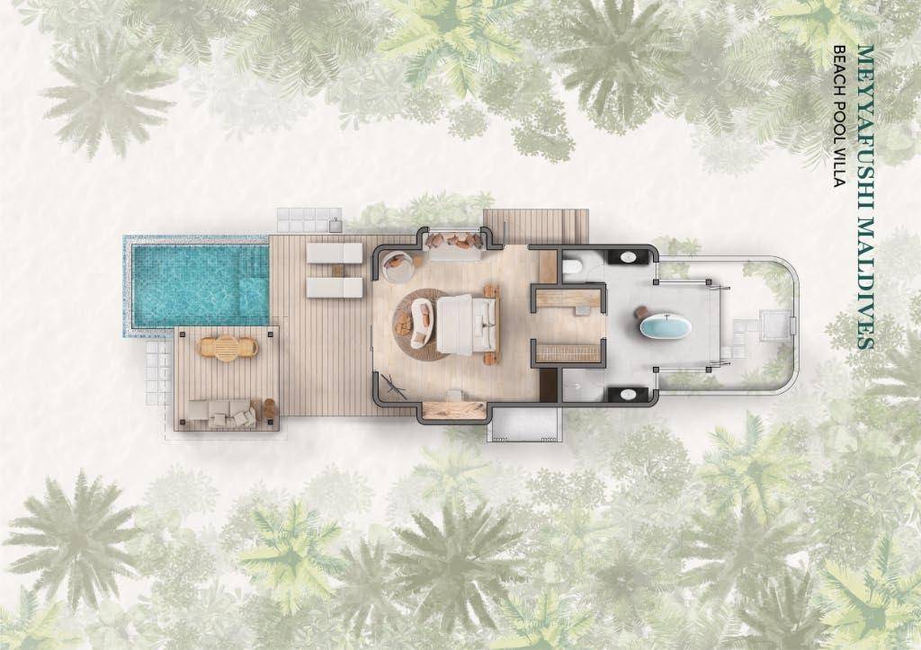 Beach Pool Villa - Grundriss