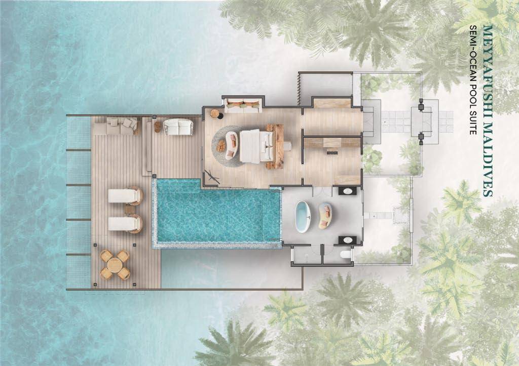 Semi-Ocean Pool Suite - Grundriss