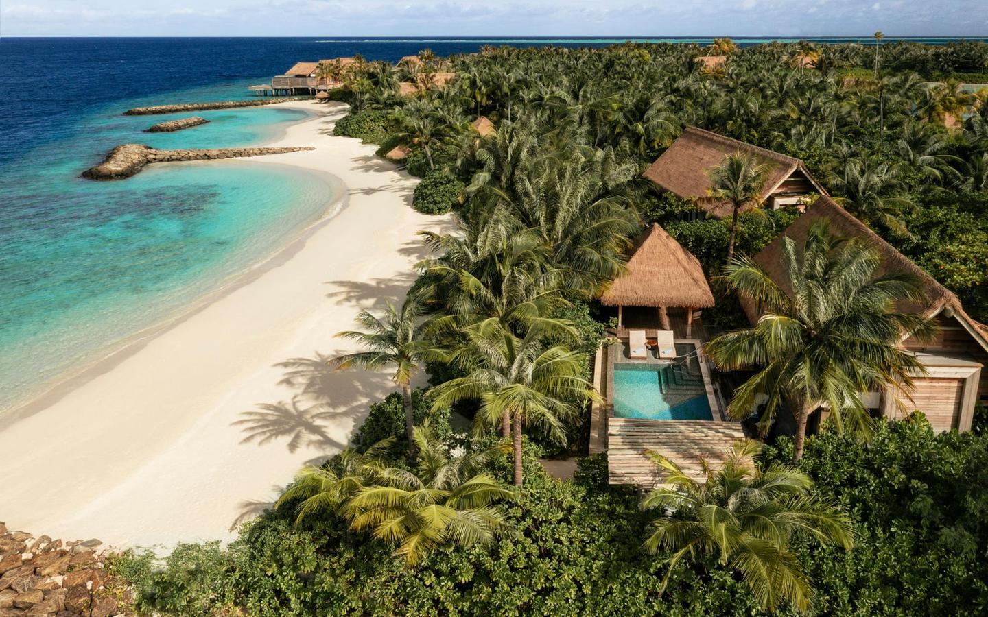 Waldorf-Astoria-Maldives-King-Beach-Villa-mit-Pool-Aerial-Lage