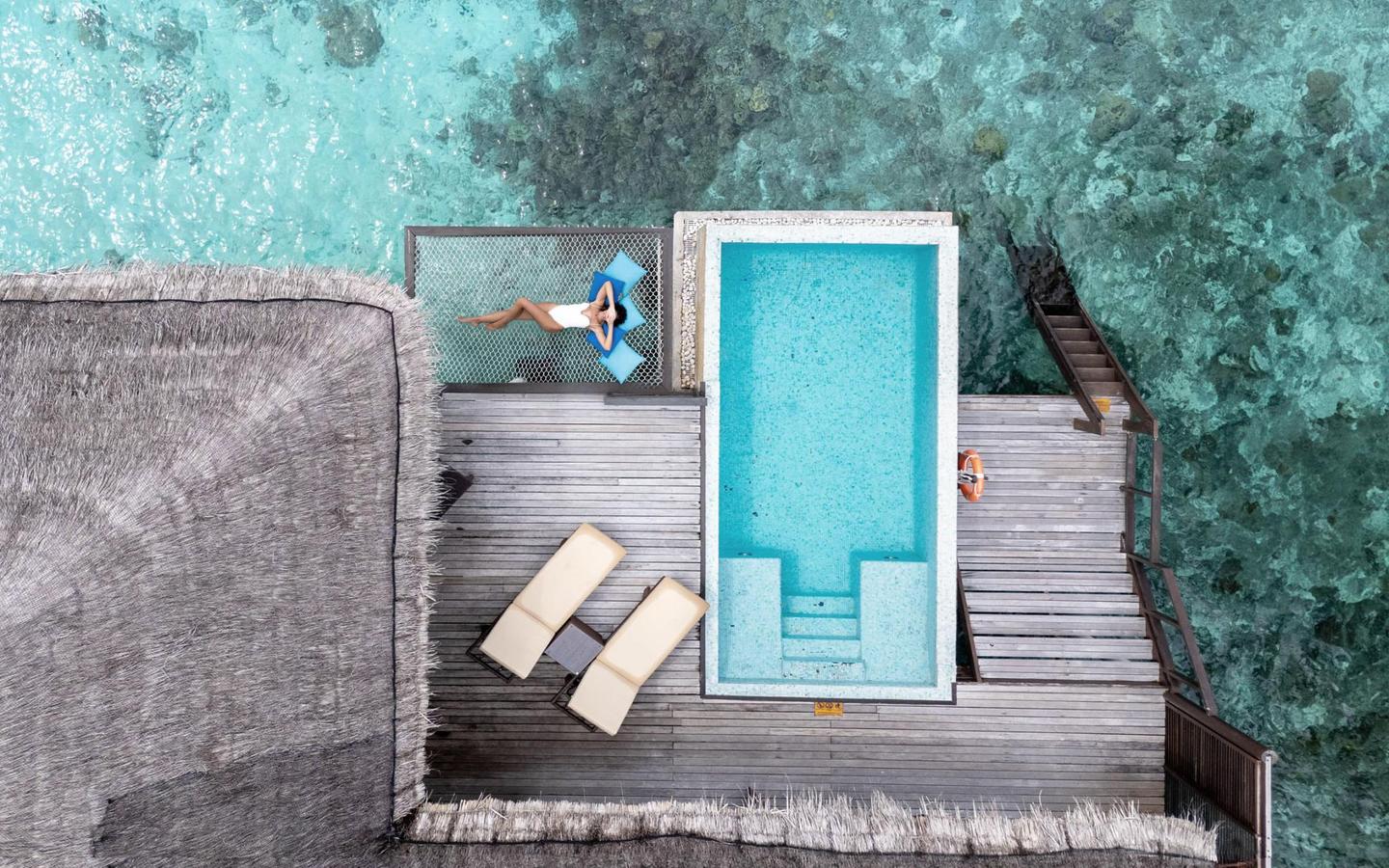 Escape Water Villa with Pool Aerial Pool