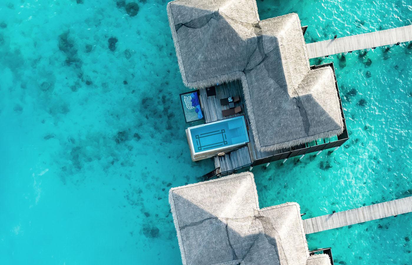 Escape Water Villa with Pool Aerial