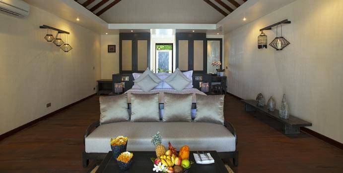 Wohnen, Sunset Beach Villa, Atmosphere Kanifushi Maldives 