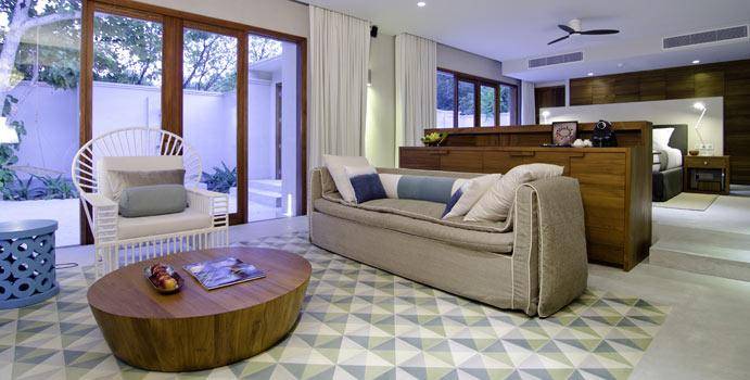 Wohnen, 600qm Beach House, Amilla Fushi, Malediven