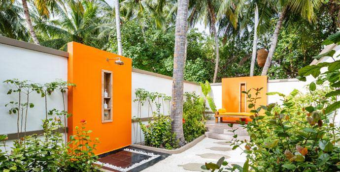Badezimmer, Beachfront Villa, Angsana Velavaru