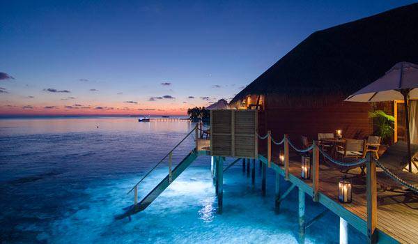 Sonnenuntergang, Fehurihi Water Suite, Mirihi Island Resort