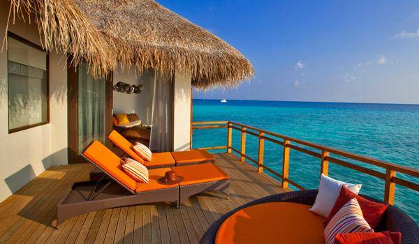 Terrasse, Water Villa, Velassaru Maldives
