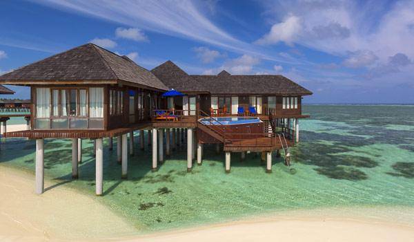 Sun Siyam Olhuveli, Malediven, Presidential Water Suite, Außenansicht