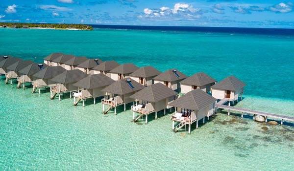 Luftaufnahme, Water Villas, Summer Island Maldives