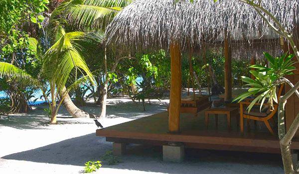 Terrasse, Beach Villa, Medhufushi Island Resort