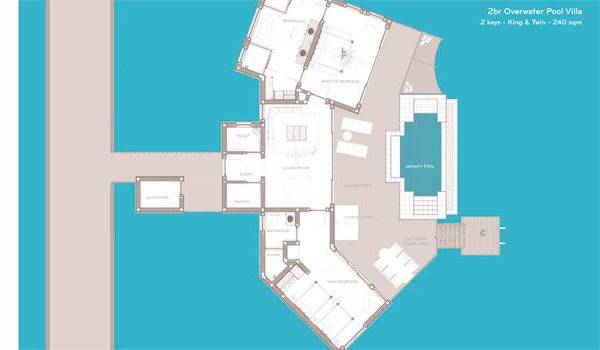 2 Bedroom Overwater Pool Villa, SAii Lagoon Maldives