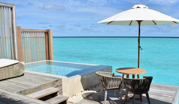 Terrasse, Pool Water Villa, Baglioni Resort Maldives