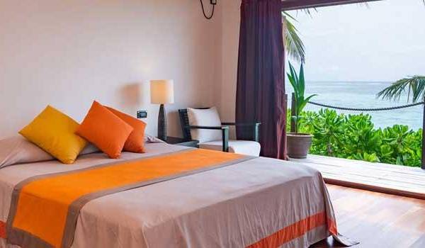 Schlafzimmer, Mirihi Maa Beach Suite, Mirihi Island Resort