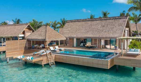  Two Queen Bedded Grand Reef Villa with Pool, Waldorf Astoria Maldives Ithaafushi