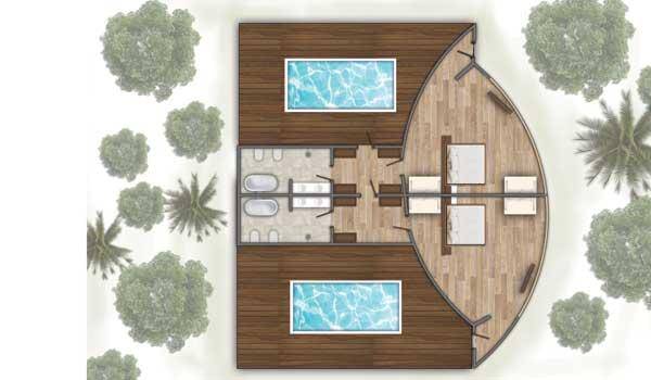 Maldivian Suite with Pool, Kihaa Maldives