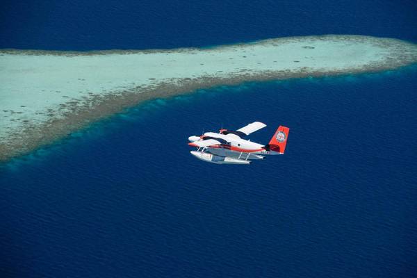 Wasserflugzeug auf den Malediven